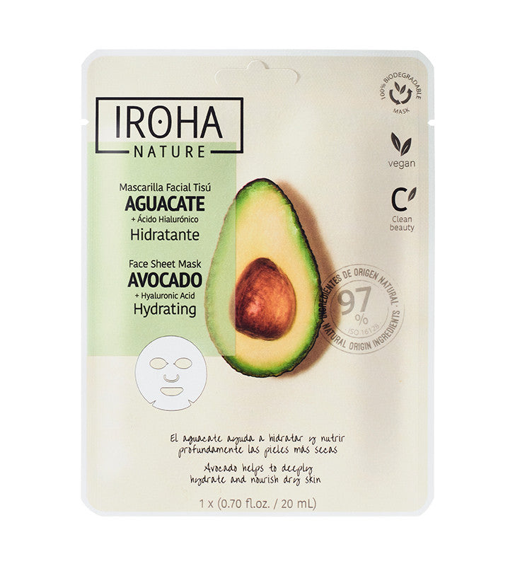 Natural Extracts  Mascarilla Aguacate + Ácido Hialurónico Hidratante - IROHA NATURE___7946___3142807036